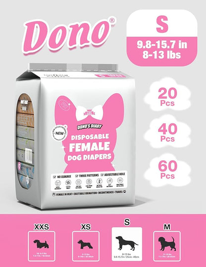 Dono's Female Diapers 10pc
